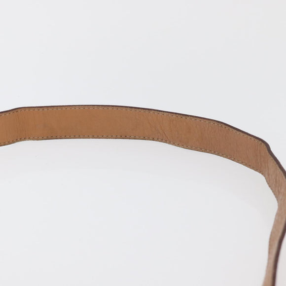 CELINE Macadam Canvas Shoulder Bag PVC Leather Brown Gold Auth ka3857
