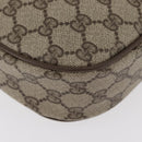 GUCCI GG Supreme Web Sherry Line Clutch Bag PVC Beige Gold 89 01 034 Auth ka3858-11