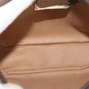 GUCCI GG Supreme Web Sherry Line Clutch Bag PVC Beige Gold 89 01 034 Auth ka3858-16