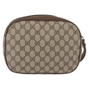 GUCCI GG Supreme Web Sherry Line Clutch Bag PVC Beige Gold 89 01 034 Auth ka3858-3