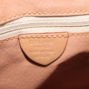 CELINE Macadam Canvas Shoulder Bag PVC Leather Brown Gold Auth ka3859-16