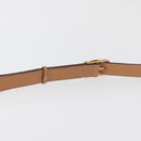 CELINE Macadam Canvas Shoulder Bag PVC Leather Brown Gold Auth ka3859-8