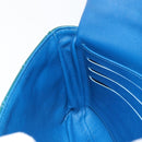 Christian Dior Canage Chain Shoulder Bag Patent leather Blue Silver Auth ka386-19