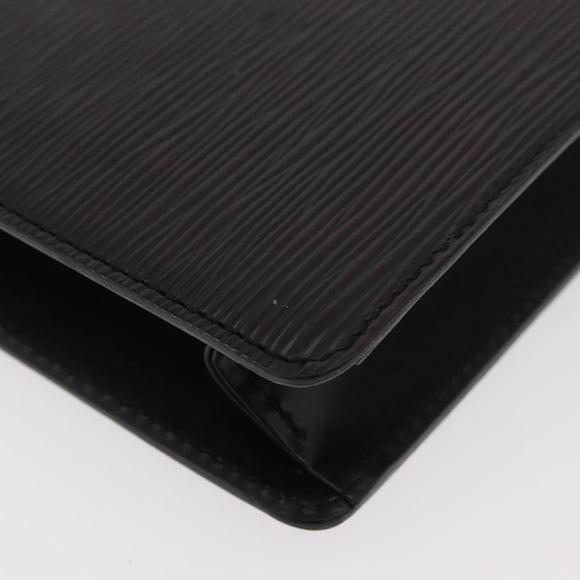 LOUIS VUITTON Epi Pochette Homme Clutch Bag Black M52522 LV Auth ka3861