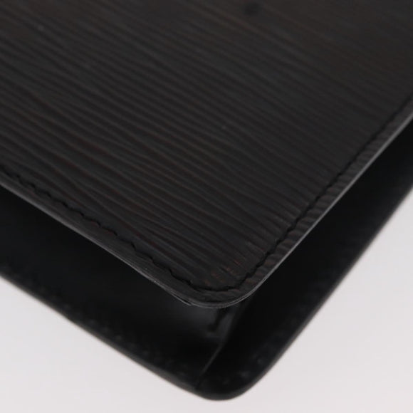 LOUIS VUITTON Epi Pochette Homme Clutch Bag Black M52522 LV Auth ka3861