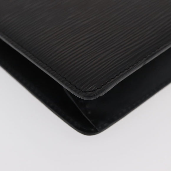 LOUIS VUITTON Epi Pochette Homme Clutch Bag Black M52522 LV Auth ka3861