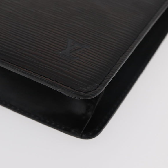 LOUIS VUITTON Epi Pochette Homme Clutch Bag Black M52522 LV Auth ka3861
