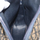 Christian Dior Trotter Canvas Shoulder Bag Navy Gold Auth ka3862-18