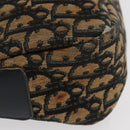 Christian Dior Trotter Canvas Shoulder Bag Navy Gold Auth ka3862-6