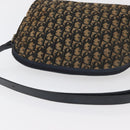 Christian Dior Trotter Canvas Shoulder Bag Navy Gold Auth ka3862-7