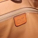 CELINE Macadam Canvas Shoulder Bag PVC Beige Gold Auth ka3864-15