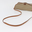CELINE Macadam Canvas Shoulder Bag PVC Beige Gold Auth ka3864-7