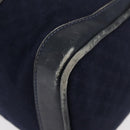 GUCCI Micro GG Canvas Sherry Line Hand Bag Navy Gold Red Auth ka3865-17