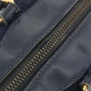 GUCCI Micro GG Canvas Sherry Line Hand Bag Navy Gold Red Auth ka3865-7