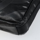 CHANEL Sports Line Shoulder Bag Patent leather Silver Black CC Auth ka387-10