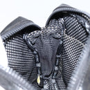 CHANEL Sports Line Shoulder Bag Patent leather Silver Black CC Auth ka387-19