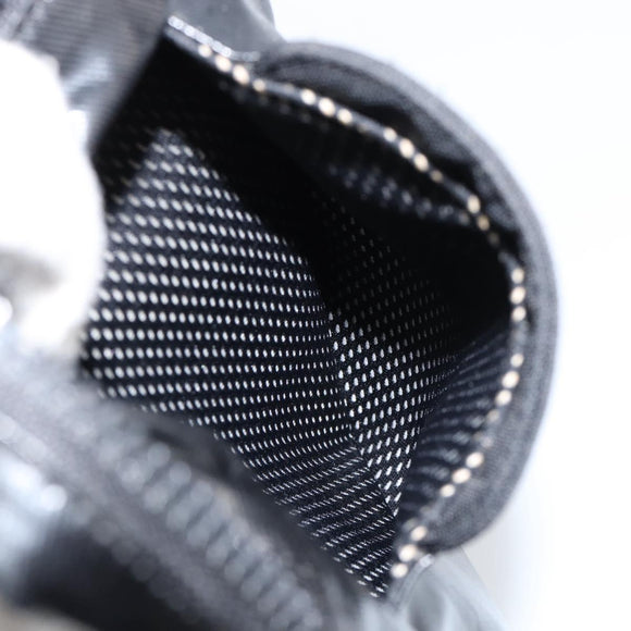 CHANEL Sports Line Shoulder Bag Patent leather Silver Black CC Auth ka387