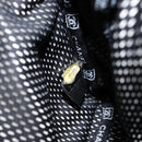 CHANEL Sports Line Shoulder Bag Patent leather Silver Black CC Auth ka387-22