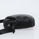 CHANEL Sports Line Shoulder Bag Patent leather Silver Black CC Auth ka387-5