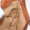 CELINE Macadam Canvas Shoulder Bag PVC Leather Brown Gold Auth ka3871-19