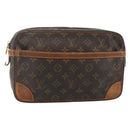 LOUIS VUITTON Monogram Compiegne 28 Clutch Bag M51845 LV Auth ka3875-1