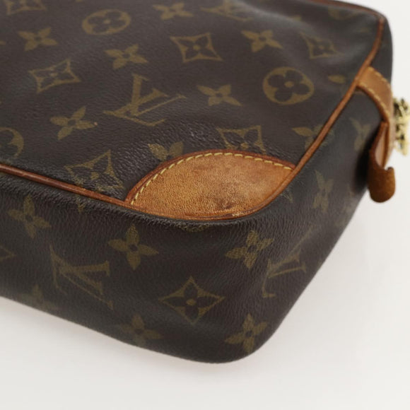 LOUIS VUITTON Monogram Compiegne 28 Clutch Bag M51845 LV Auth ka3875