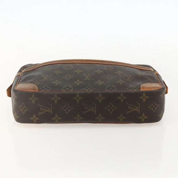 LOUIS VUITTON Monogram Compiegne 28 Clutch Bag M51845 LV Auth ka3875