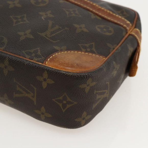 LOUIS VUITTON Monogram Compiegne 28 Clutch Bag M51845 LV Auth ka3875