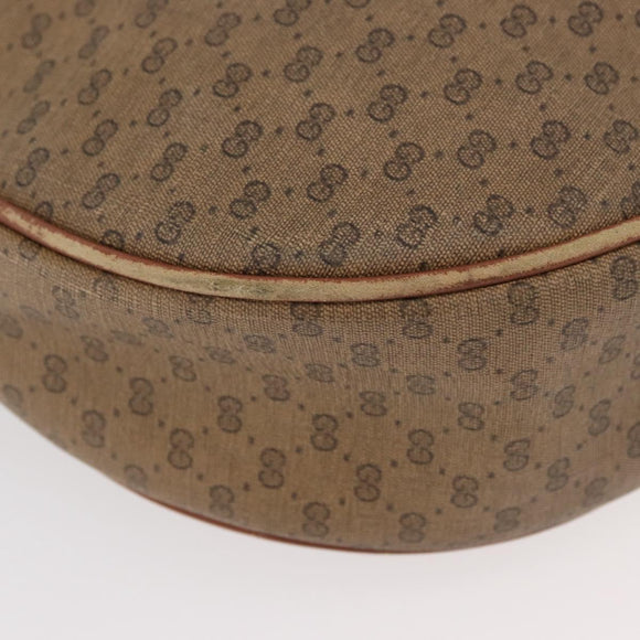 GUCCI Micro GG Supreme Shoulder Bag PVC Beige Gold 001 067 0719 Auth ka3876