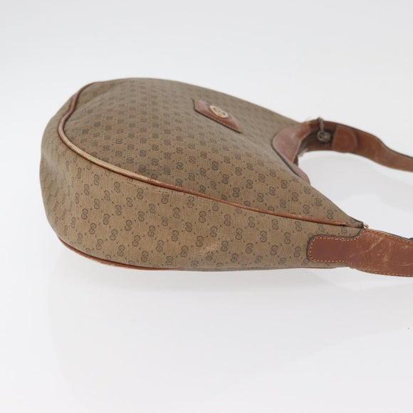 GUCCI Micro GG Supreme Shoulder Bag PVC Beige Gold 001 067 0719 Auth ka3876