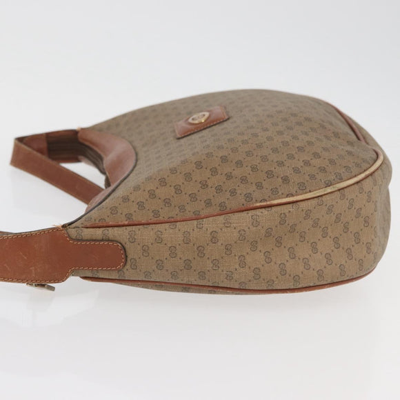 GUCCI Micro GG Supreme Shoulder Bag PVC Beige Gold 001 067 0719 Auth ka3876