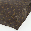 LOUIS VUITTON Monogram Sac Plat Hand Bag M51140 LV Auth ka3879-9
