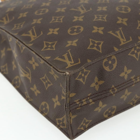 LOUIS VUITTON Monogram Sac Plat Hand Bag M51140 LV Auth ka3879