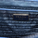 PRADA Galleria Hand Bag Safiano leather Blue Gold Auth ka388-19