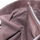 CELINE Boogie bag Hand Bag Leather Brown Silver Auth ka3882A-18