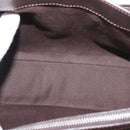 CELINE Boogie bag Hand Bag Leather Brown Silver Auth ka3882A-20