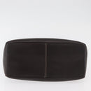 CELINE Boogie bag Hand Bag Leather Brown Silver Auth ka3882A-5