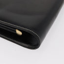 Christian Dior Shoulder Bag Leather Black Gold Auth ka3883-9