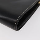 Christian Dior Shoulder Bag Leather Black Gold Auth ka3883-14