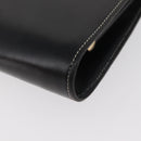 Christian Dior Shoulder Bag Leather Black Gold Auth ka3883-16
