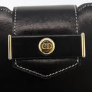 Christian Dior Shoulder Bag Leather Black Gold Auth ka3883-17