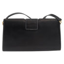 Christian Dior Shoulder Bag Leather Black Gold Auth ka3883-2