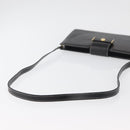 Christian Dior Shoulder Bag Leather Black Gold Auth ka3883-7