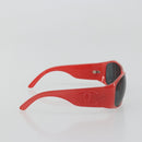 CHANEL Sunglasses plastic Red CC Auth ka3894A-5