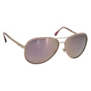 CHANEL Sunglasses metal Pink CC Auth ka3895A-1