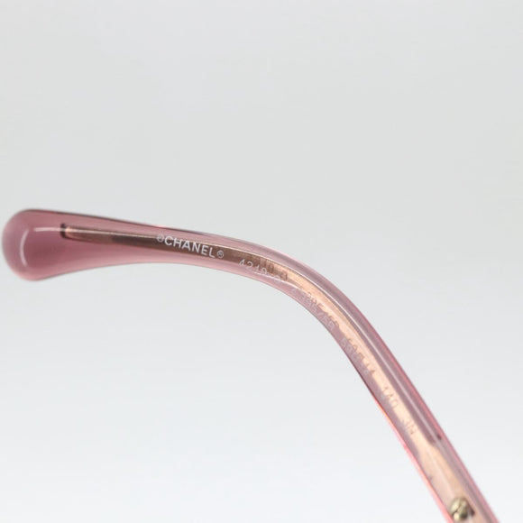 CHANEL Sunglasses metal Pink CC Auth ka3895A