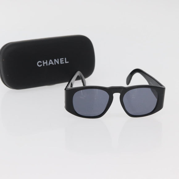 CHANEL Sunglasses plastic Black CC Auth ka3896A