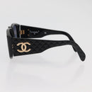 CHANEL Sunglasses plastic Black CC Auth ka3896A-6
