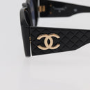 CHANEL Sunglasses plastic Black CC Auth ka3896A-7
