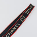 CHANEL Neck Strap Canvas Red Navy CC Auth ka3899A-11